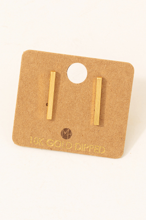 Dainty Bar Stud Earrings
