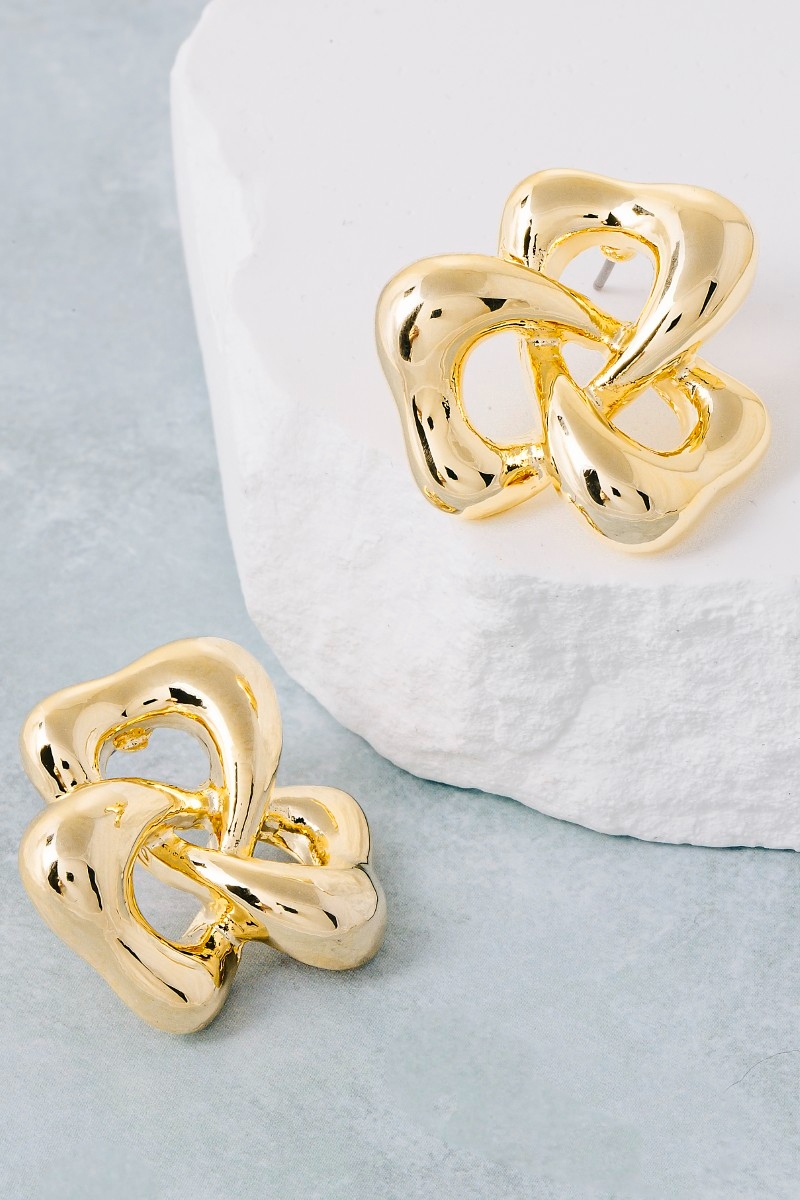 Interweave Clover Drop Earrings