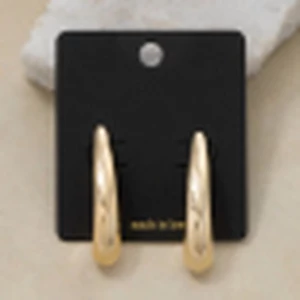 Sculptural Curved Modern Drop Earrings