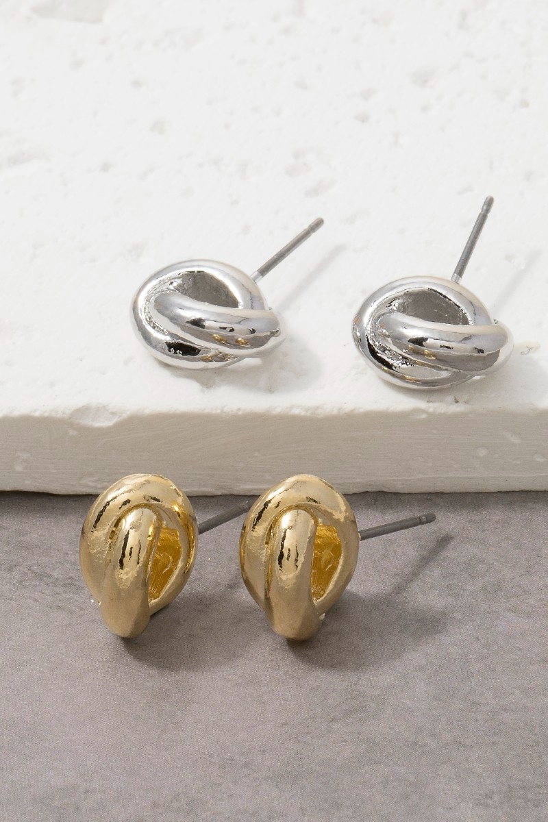 Puffy Teardrop Huggie Hoop Earrings