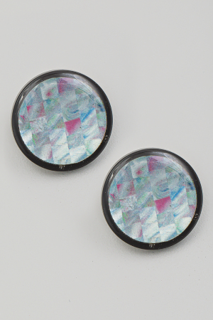 Mini Circle Post Stud Earrings