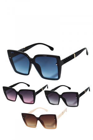 Tortoise Square Frame Fashion Sunglasses