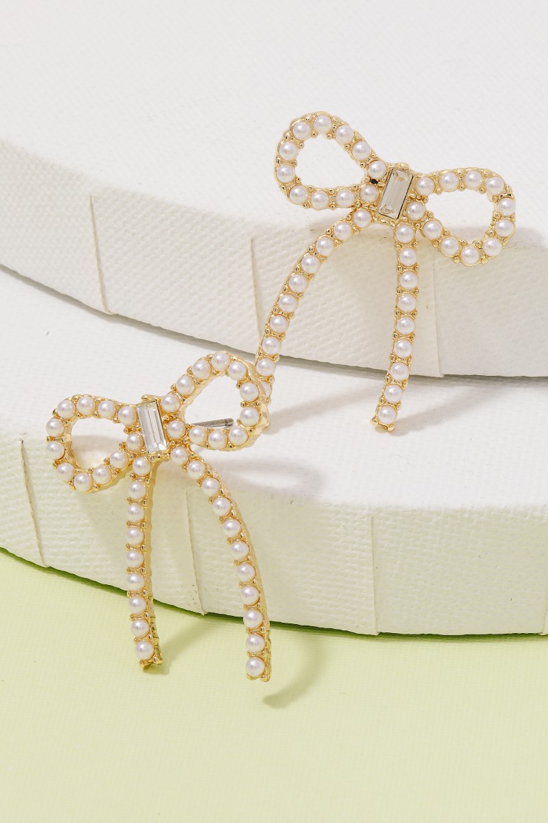Virtue Pave Ribbon Stud main image 0