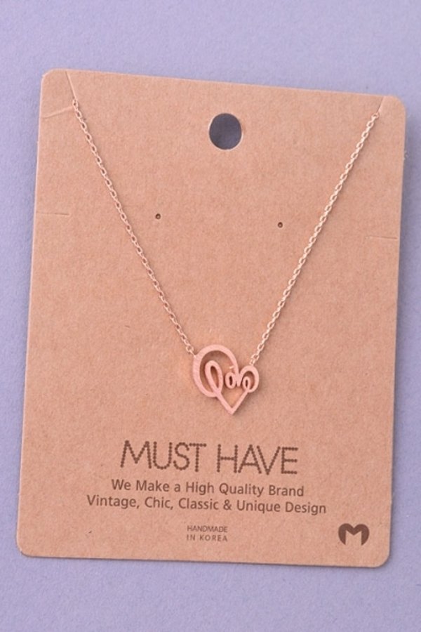 Love Heart Pendant Necklace
