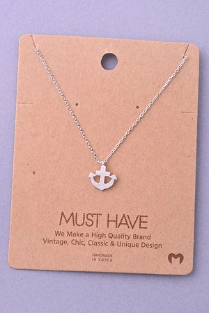 Mini Anchor Pendant Necklace