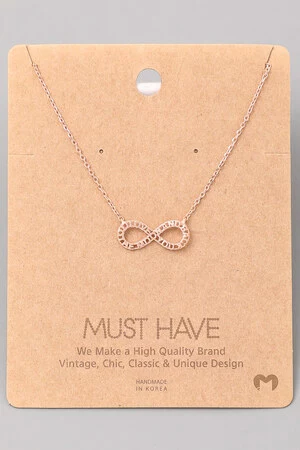 I Love You To The Moon Infinity Pendant Necklace