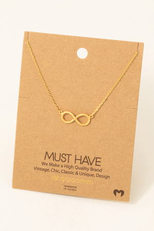 Twisted Infinity Pendant Necklace