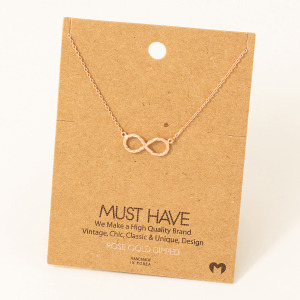 Twisted Infinity Pendant Necklace