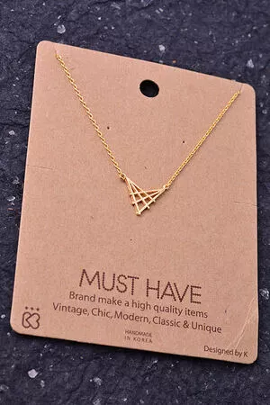 Abstract Web Pendant Necklace