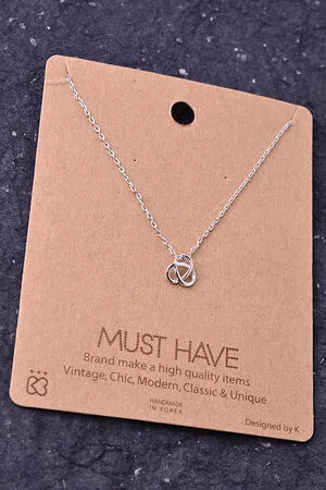 Dainty Infinity Knot Pendant Necklace