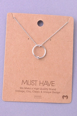 Wrap Around Nail Pendant Necklace