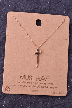 Cutlass Sword Pendant Necklace