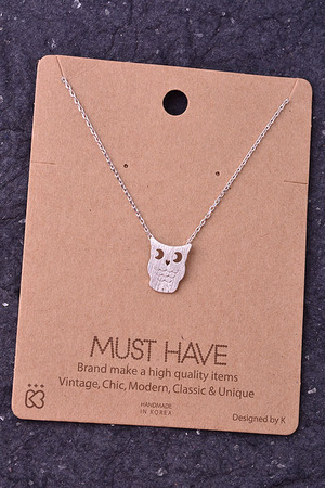 Owl Charm Necjlace