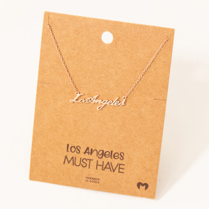 Handwritten Los Angeles Necklace