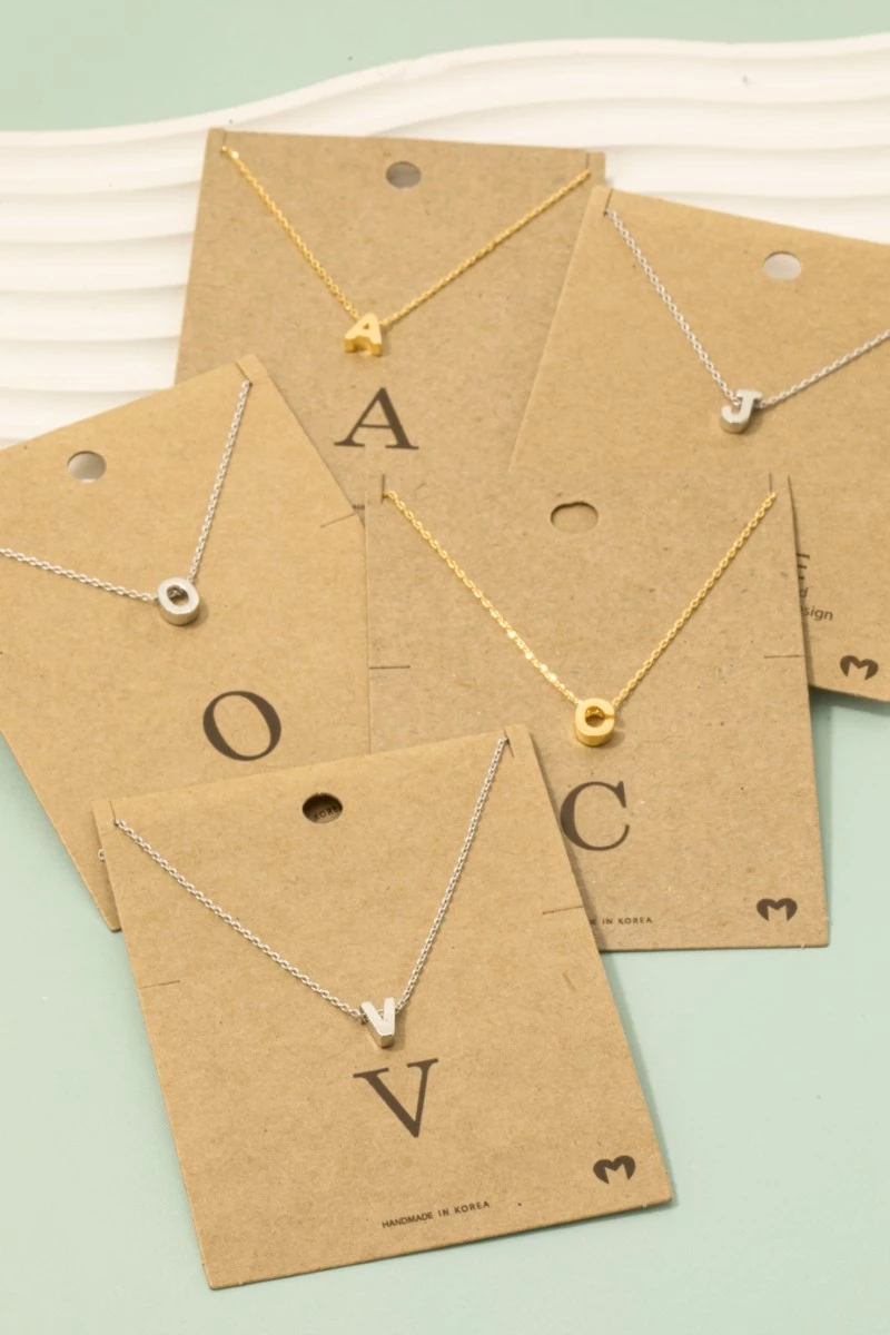 Initial Pendant Necklace