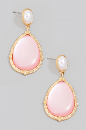 Antique Styled Tear Drop Earrings