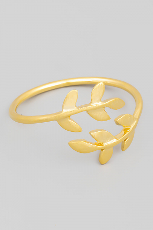 Delicate Leaf Wrap Ring
