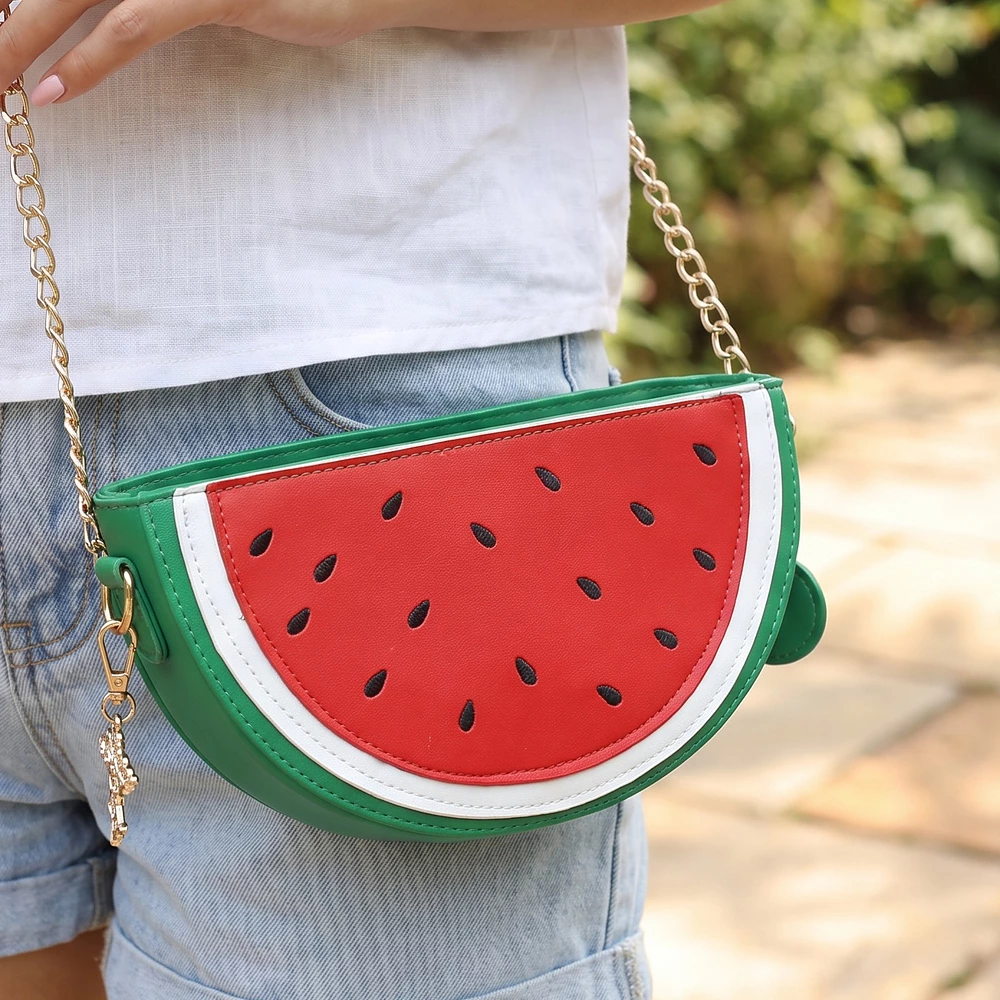 Fruit Slice Novelty Crossbody Bag With Chain