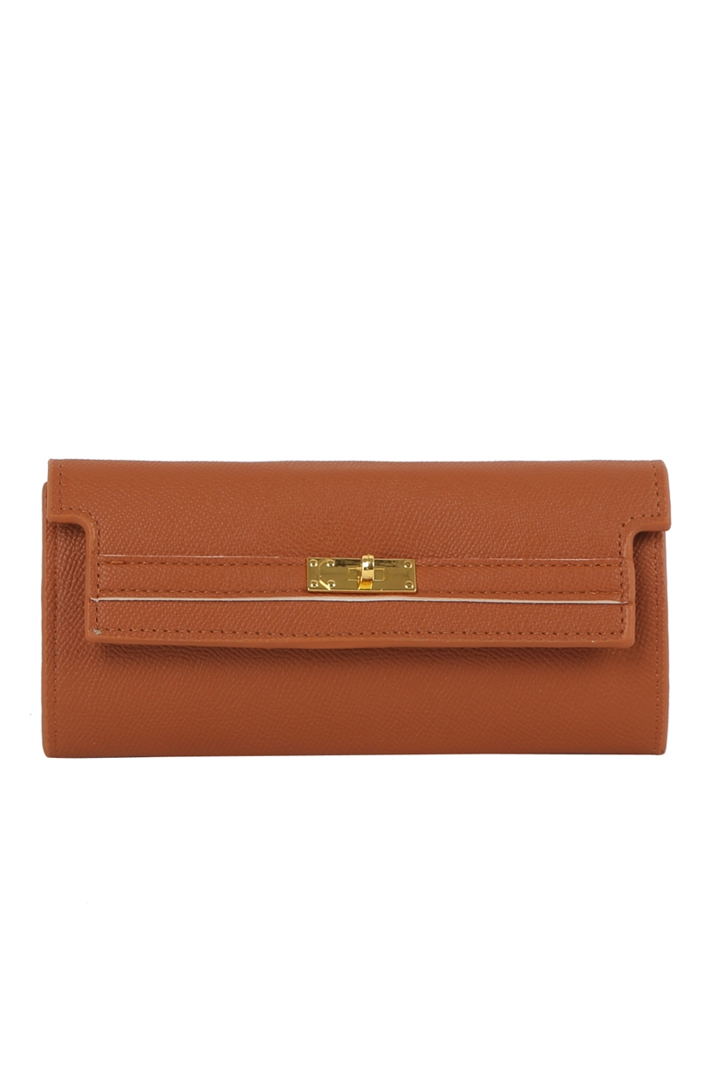 Simple Turn Lock Rectangle Envelope Clutch Bag