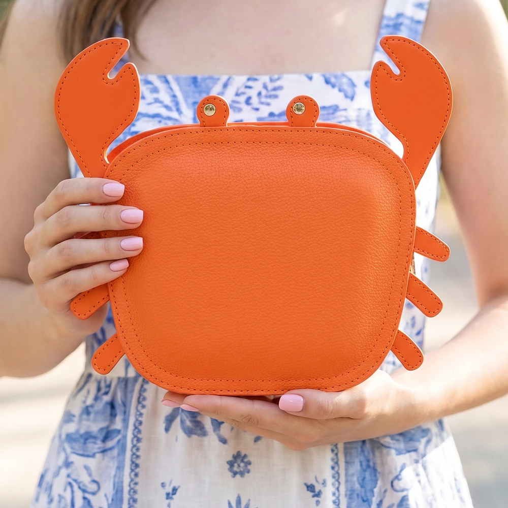 Crab Shaped Mini Novelty Crossbody Bag