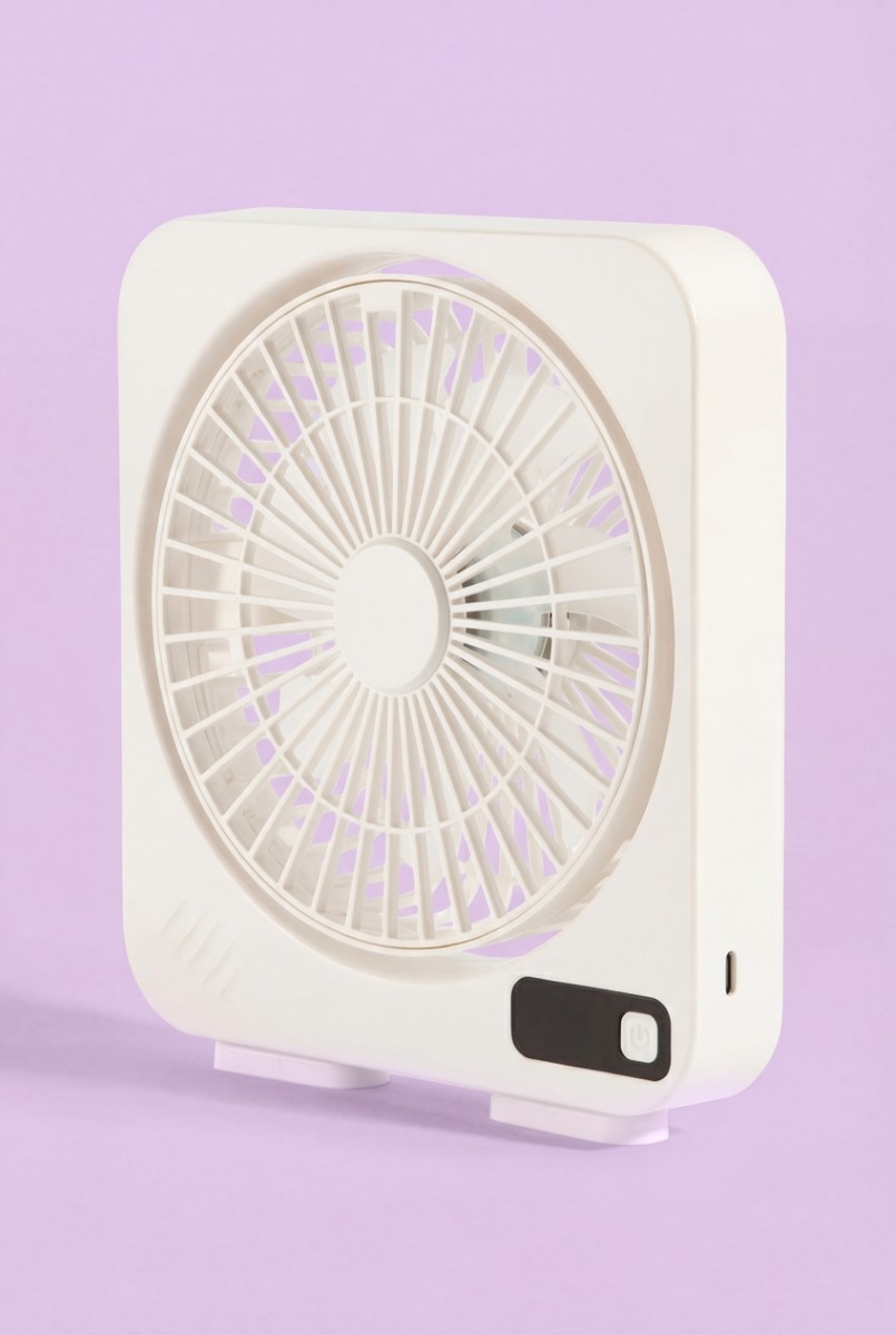 Rechargeable Square Mini Desk Fan