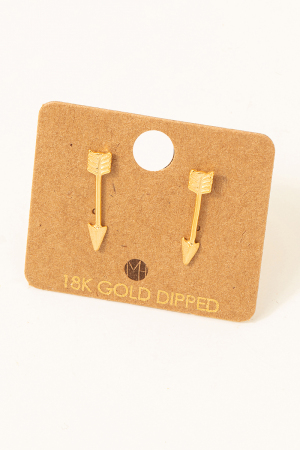 Dainty Arrow Drop Earrings