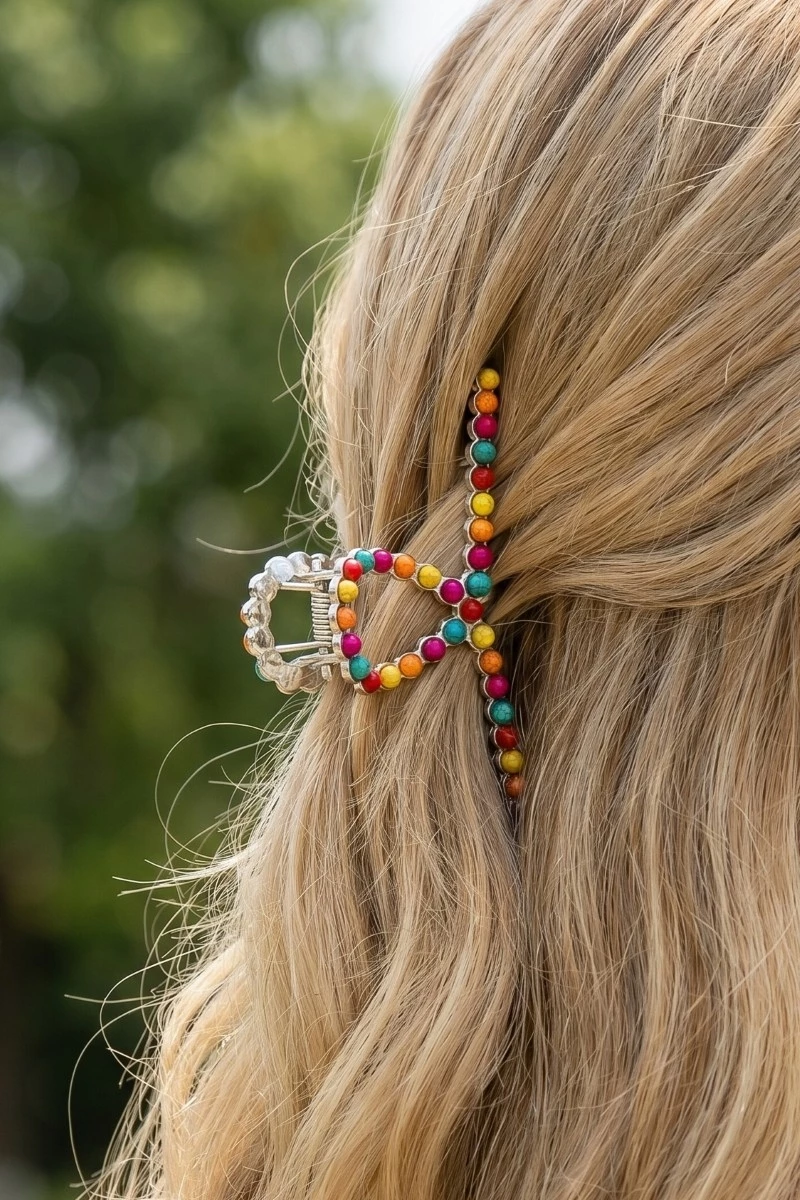 Stone Ball Studded Hair Claw