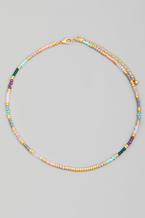 Dainty Seed Beaded Necklace
