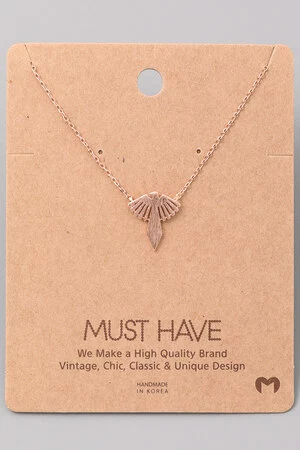 Solid Phoenix Bird Pendant Necklace