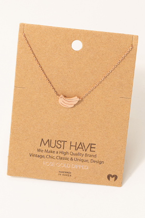 Dainty Banana Pendant Necklace