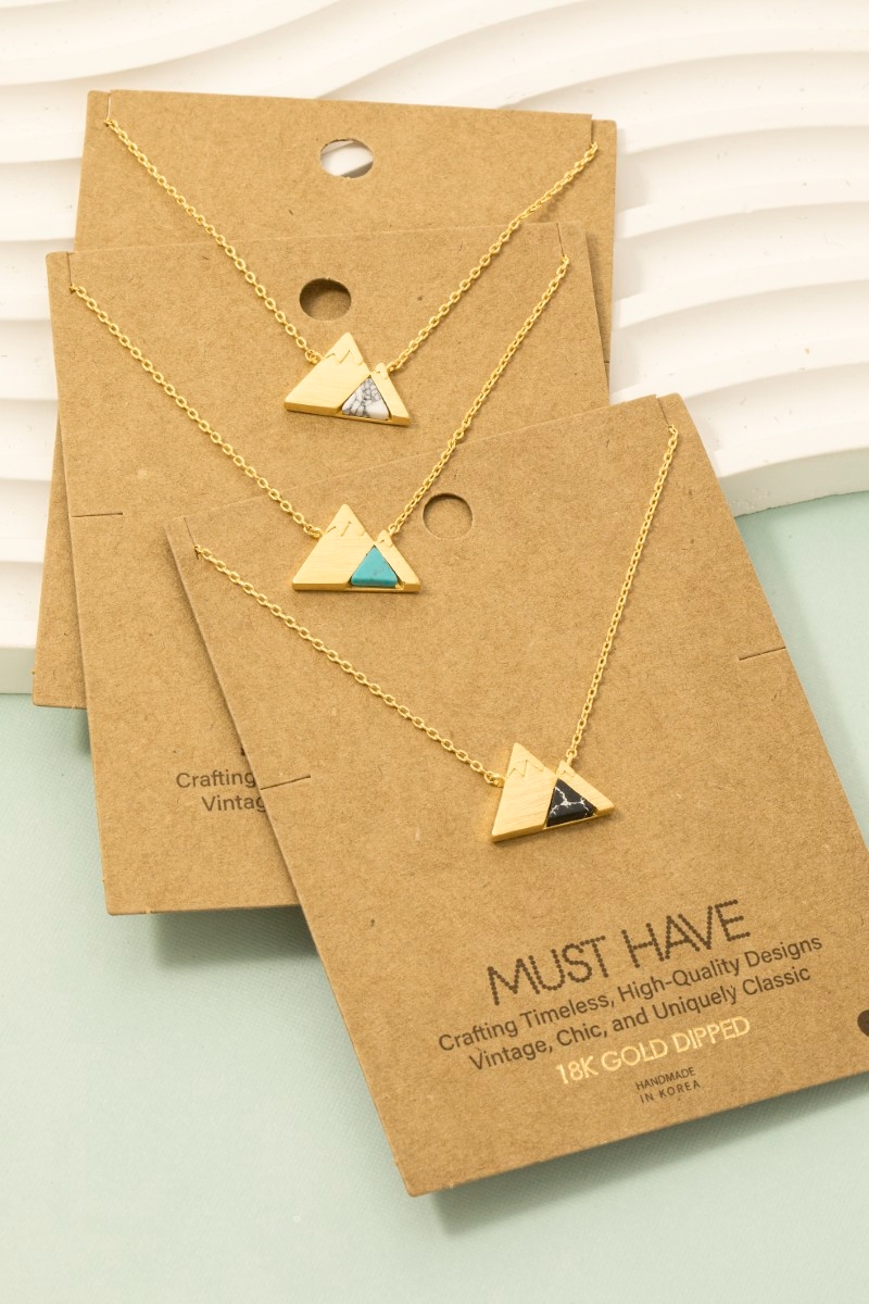 Stone Mountain Pendant Necklace