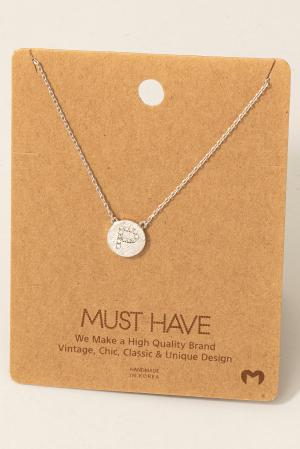 Initial P Jewel Coin Pendant Necklace.