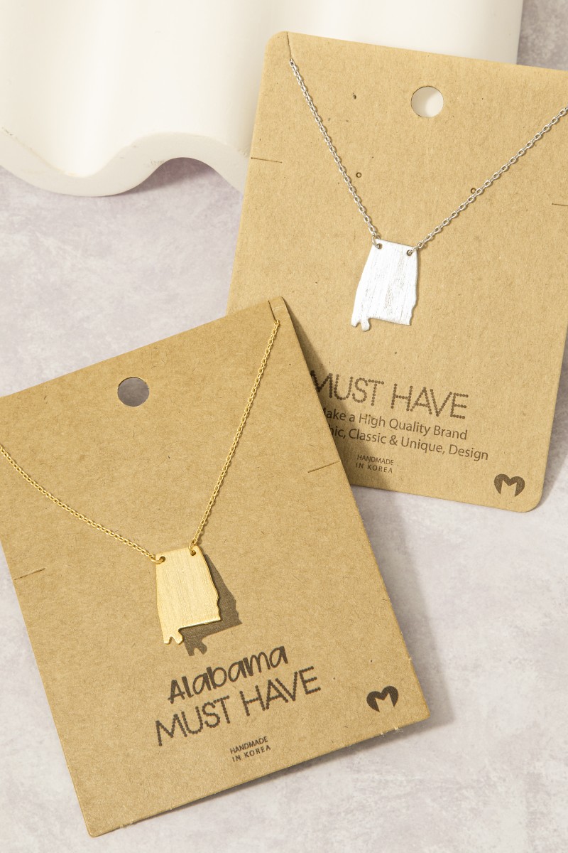 Alabama State Pendant Necklace