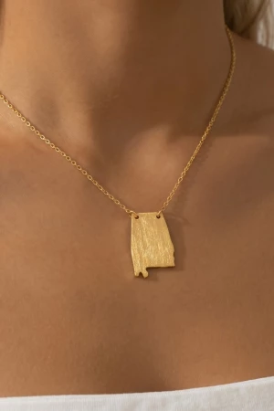 Alabama State Pendant Necklace