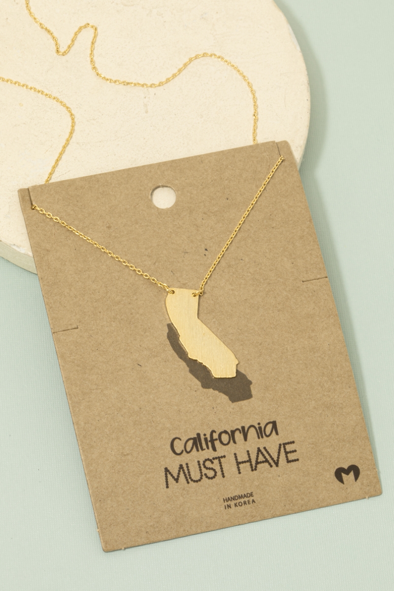 California State Pendant Necklace