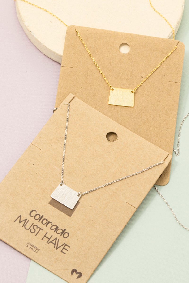 Colorado State Pendant Necklace