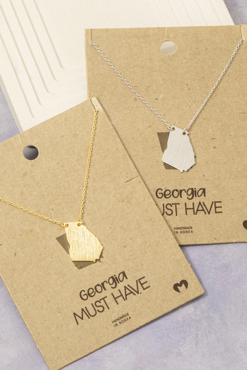 Georgia State Pendant Necklace