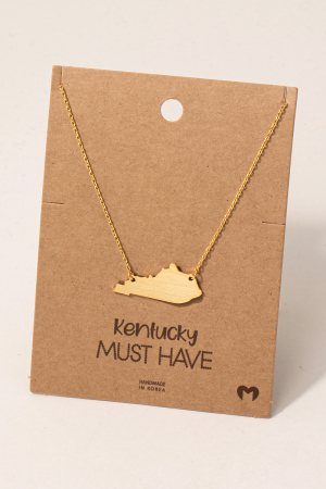 Kentucky State Pendant Necklace