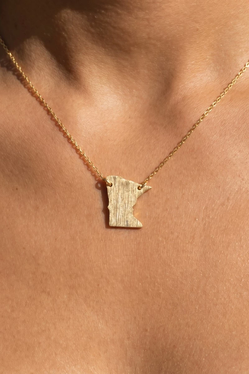 Minnesota State Pendant Necklace