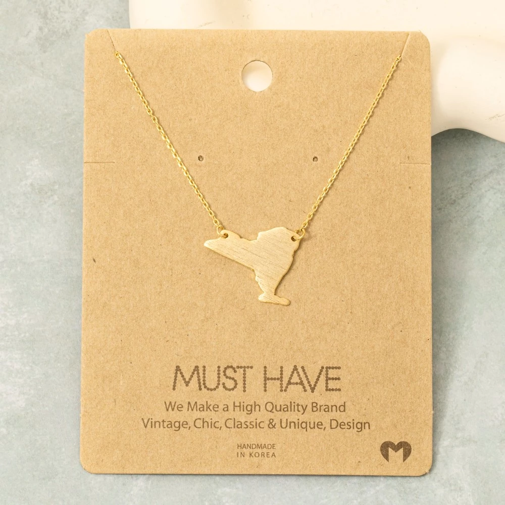 New York State Pendant Necklace