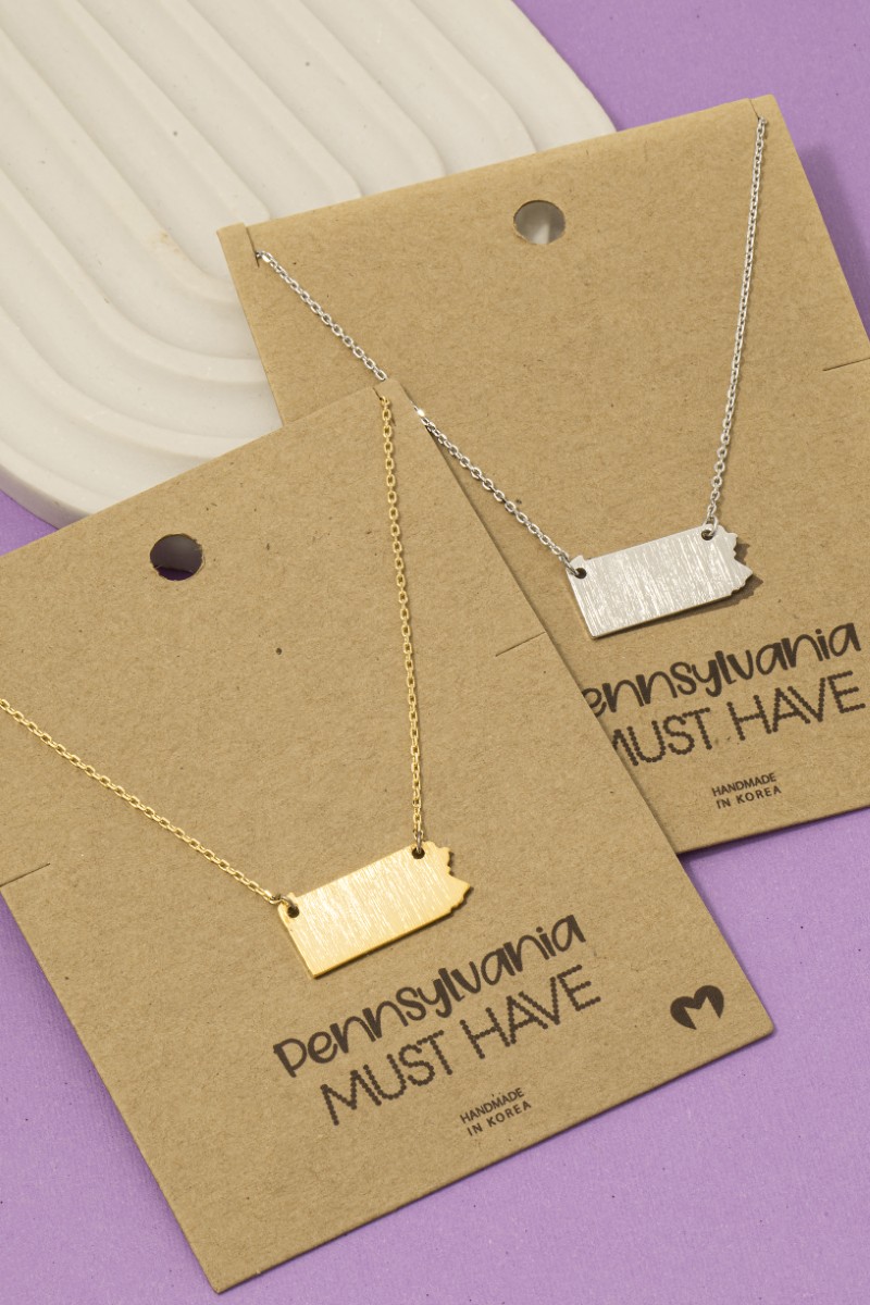 Pennsylvania State Pendant Necklace