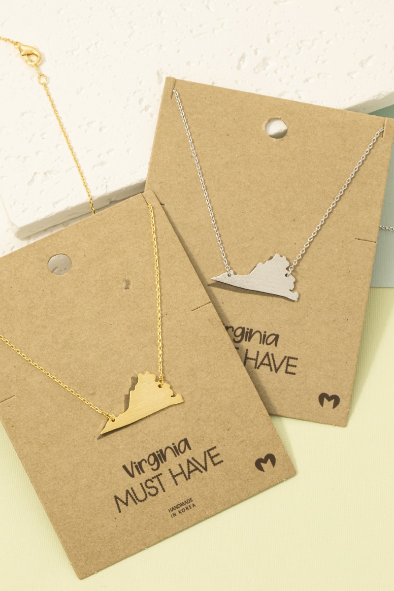 Virginia State Pendant Necklace