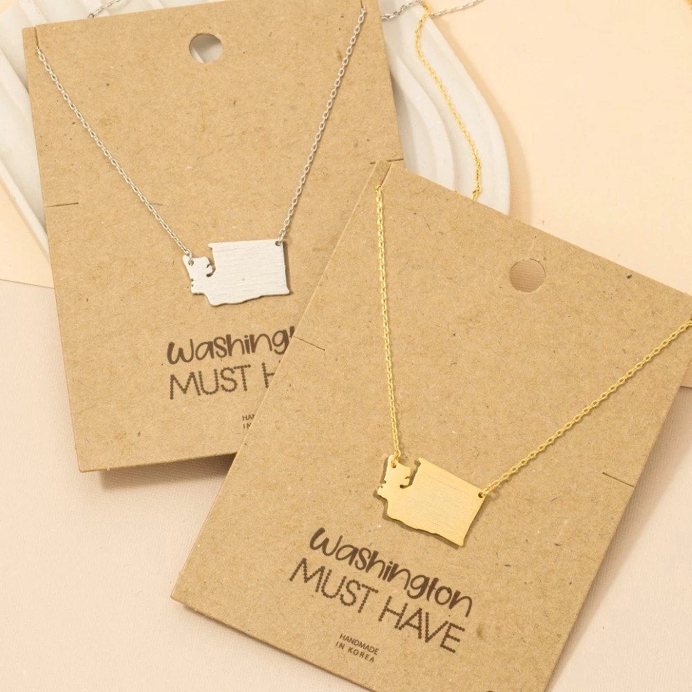 Washington State Pendant Necklace