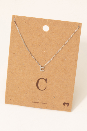 Mini Initial C Necklace
