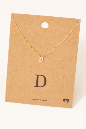 Mini Initial D Necklace
