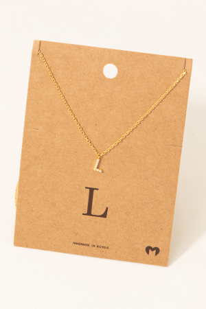 Mini Initial L Necklace