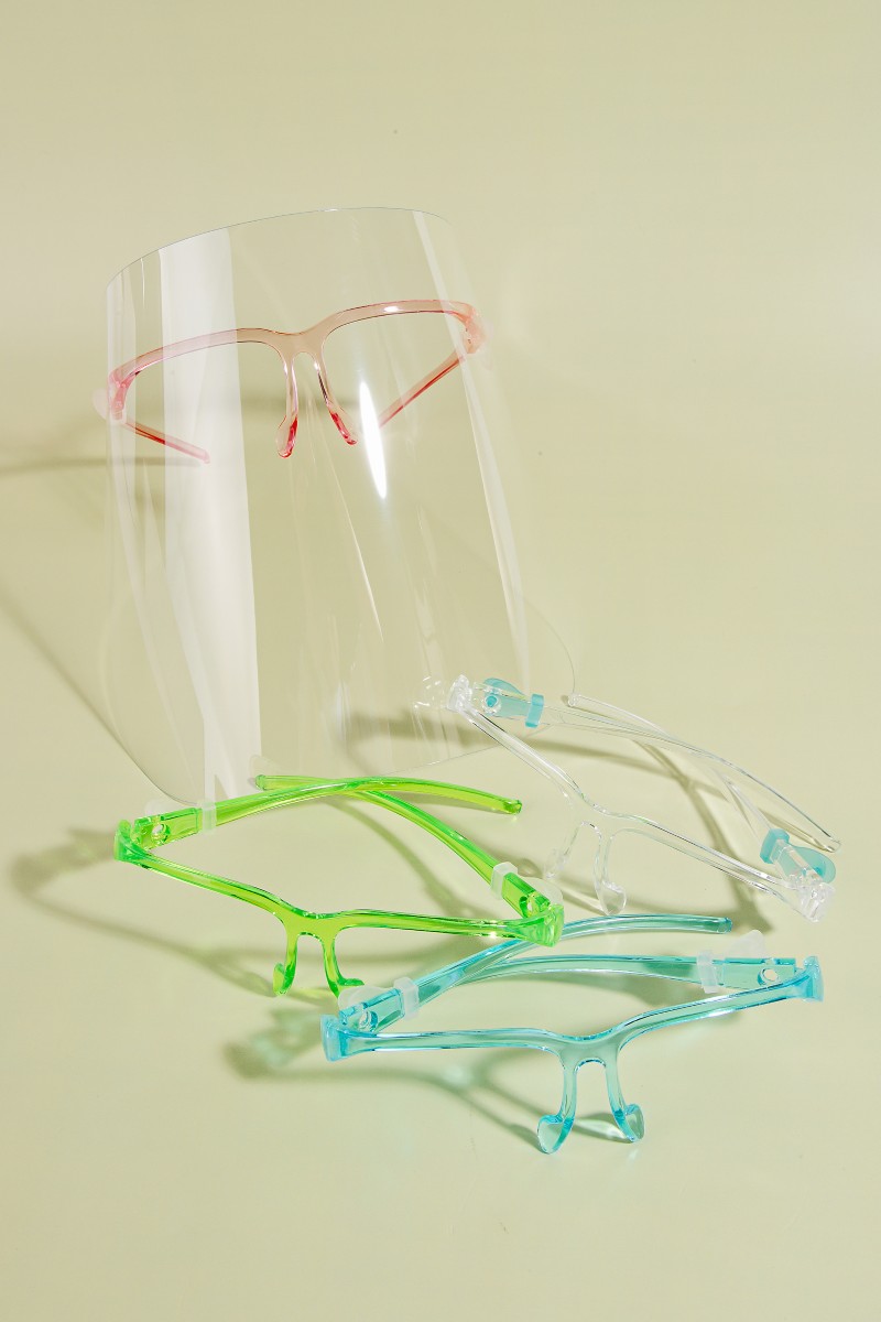 Acetate Frame Face Shield Glasses