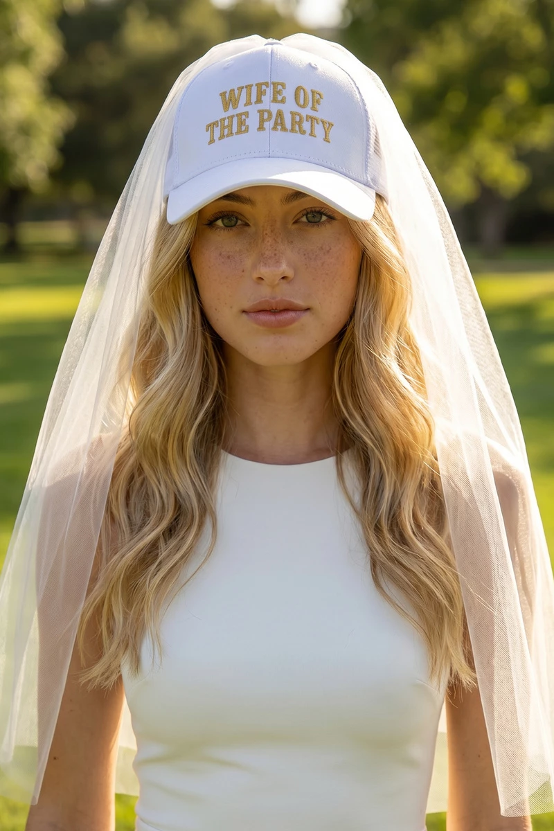 Wife Of The Party Veil Trucker Cap