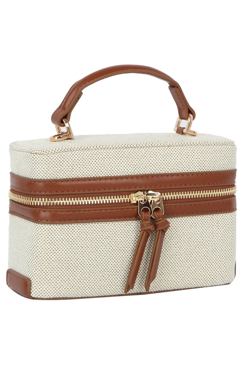 Canvas Boxy Crossbody Bag