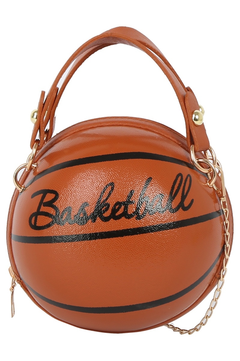 Basketball Shaped Crossbody Bag